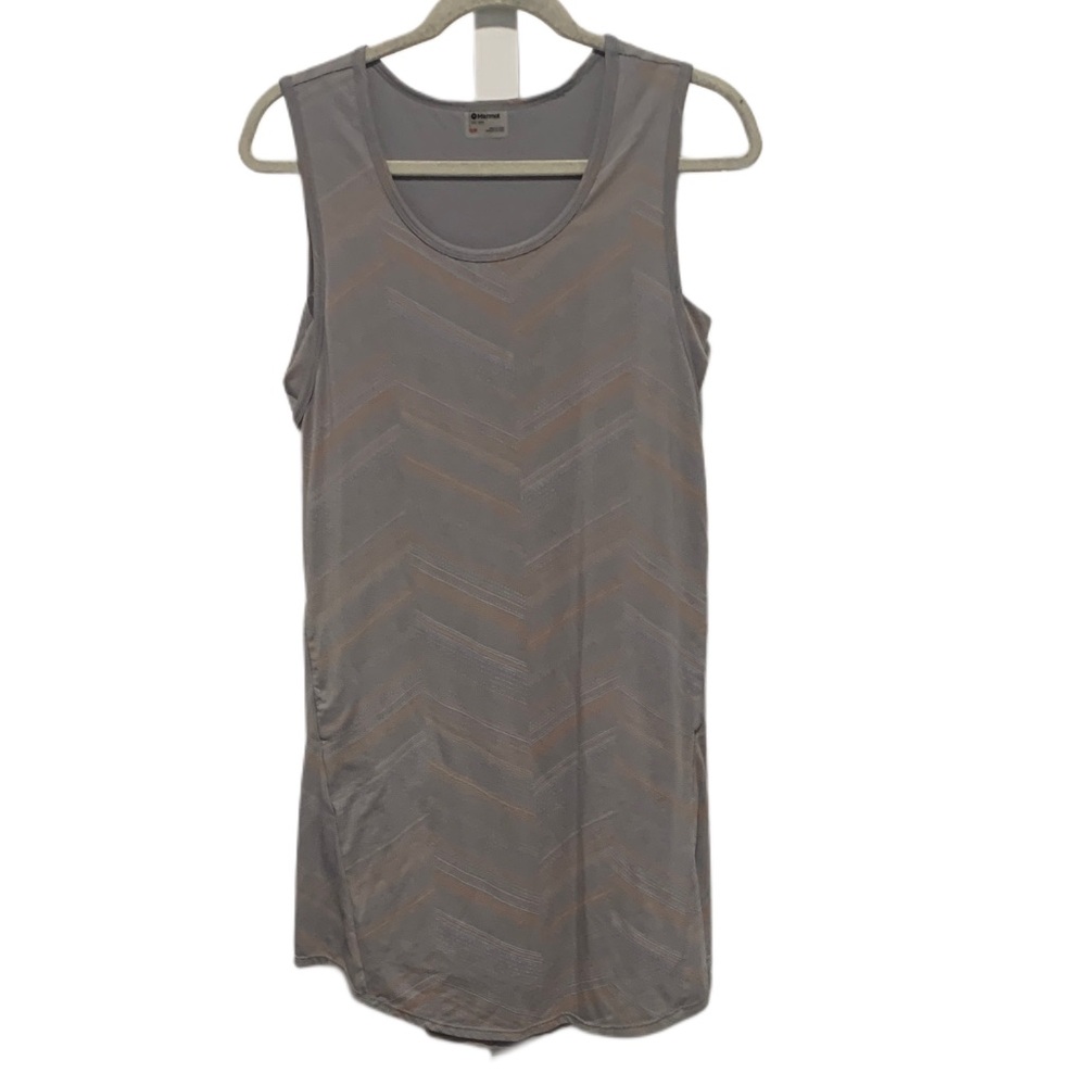 Marmot Estel Steel Gray Printed Mini Tank Dress
